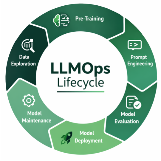 LLMOps lifecycle diagram